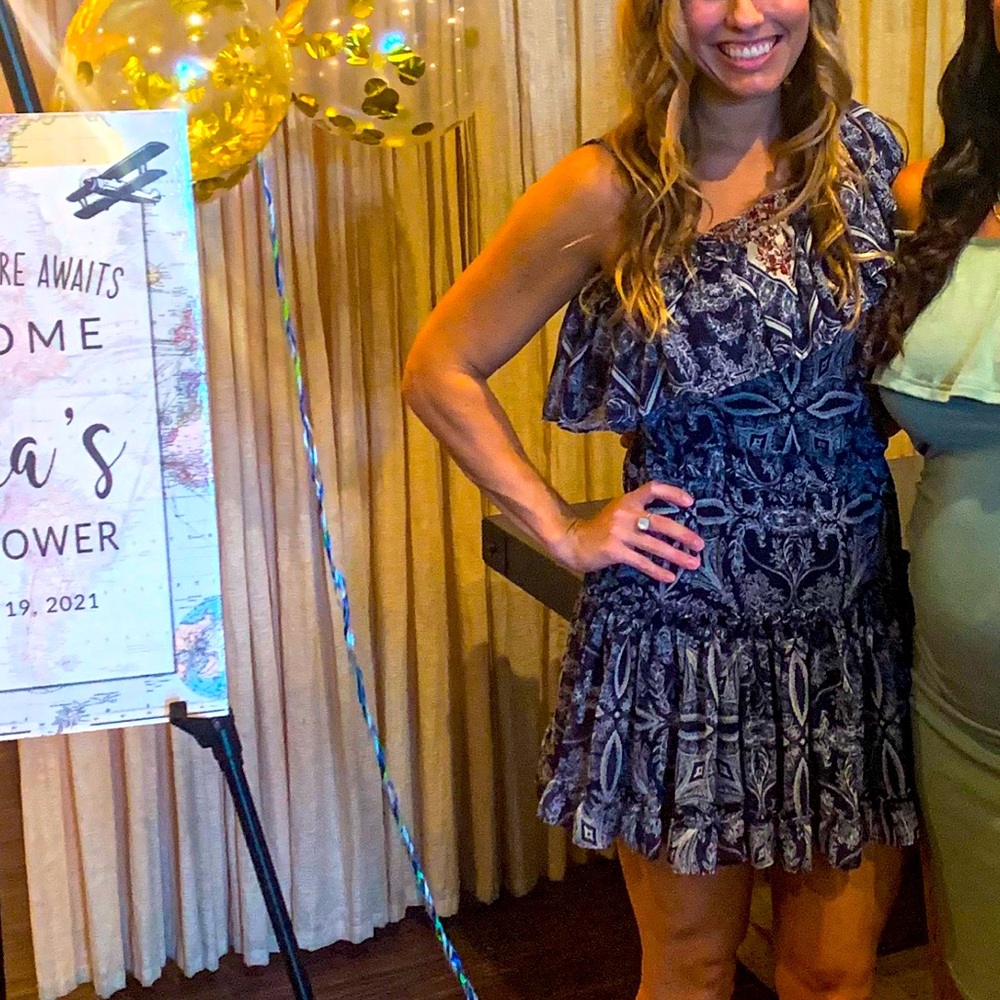 One shoulder misa Los Angeles dress